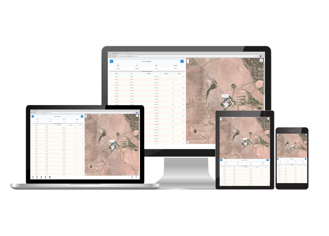 Geotractor móvil, tablet o PC